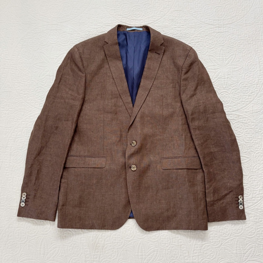 Sand Copenhagen Men's Angelico Italian Linen Blazer EU 56 US 44